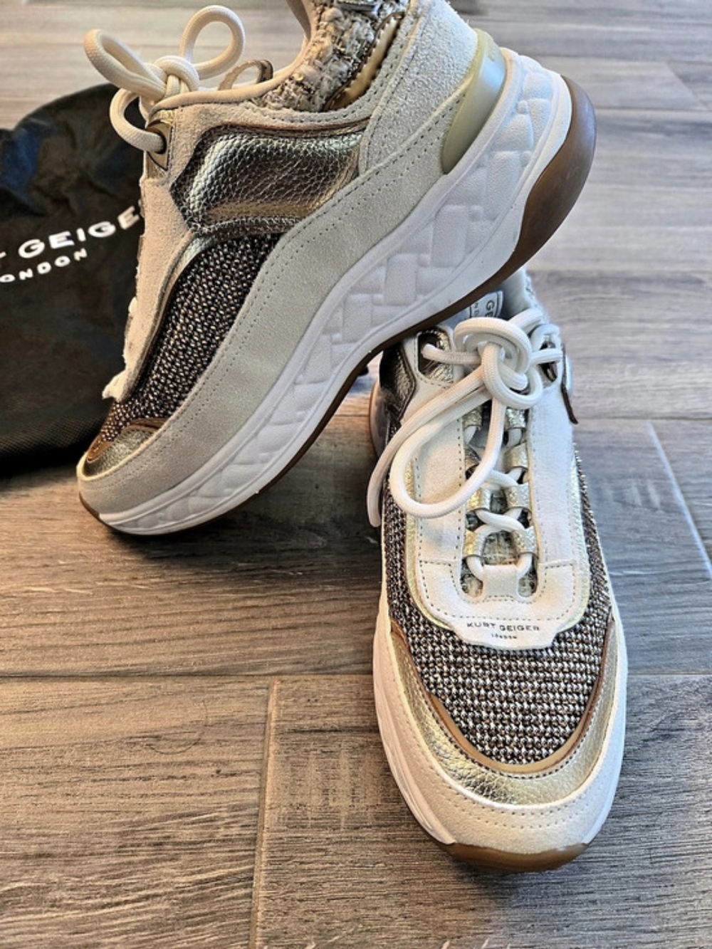 KURT GEIGER Metallic Detail Sneakers EU 36
